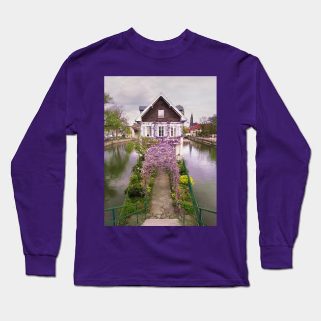 wisteria Long Sleeve T-Shirt by psychoshadow